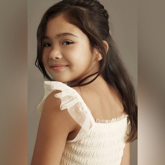 NWT Rylee + Cru Valentina Tiered Tulle Flower Girl Dress - Picture 2 of 8